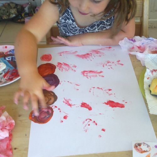 Potato printing